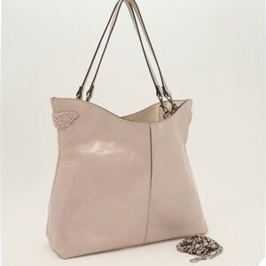 Patricia Nash Brynne Leather Hobo in Stone